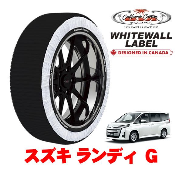 カリフォルニアカスタム スノーソックス タイヤチェーン WHITEWALL LABEL Lサイズ 205/60R16 16インチ スズキ ランディ G 6BA-