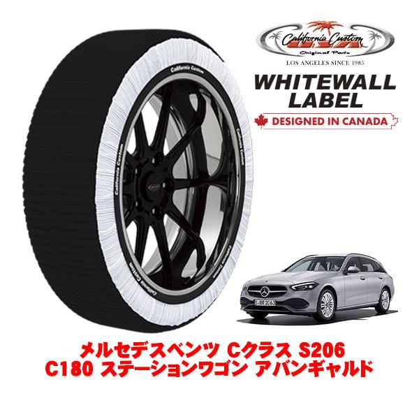 カリフォルニアカスタム スノーソックス WHITEWALL LABEL Lサイズ 225/50R17 17インチ メルセデスベンツ Cクラスステーションワゴン 