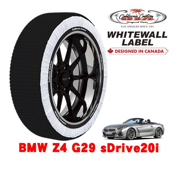 カリフォルニアカスタム スノーソックス タイヤチェーン WHITEWALL LABEL Lサイズ 255/45R17 17インチ BMW Z4 G29 sDri