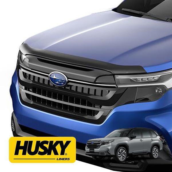 HUSKY LINERS 正規品 スバル フォレスター SL系 令和7年4月-現行 Aeroskin フードプロテクター バグガード ボンネットガード スモーク