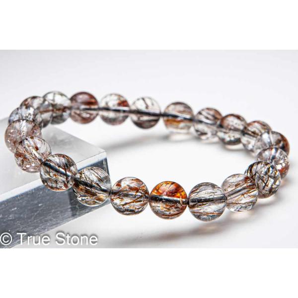 ルベライト ローズクォーツ ブラックトルマリン 天然石ブレスレット true-stone_bbo19-018