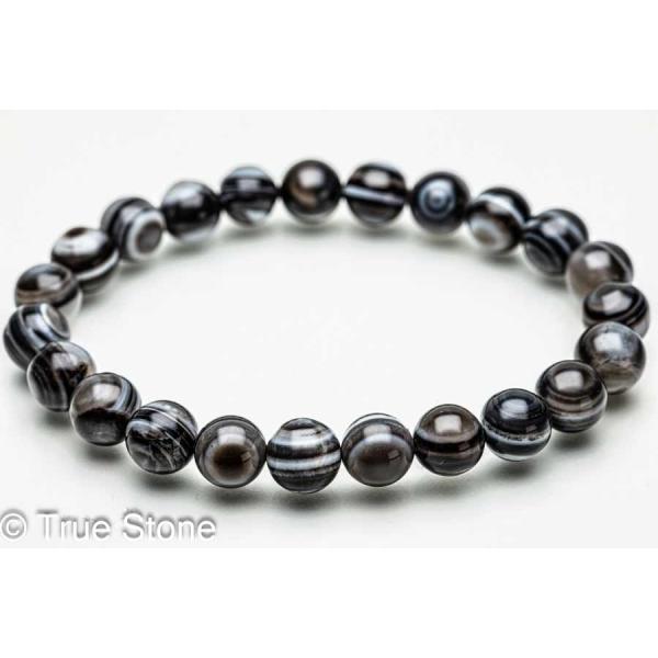 チベットアゲート 天眼石 ブレスレット サードアイ 神の眼を持つ石 第