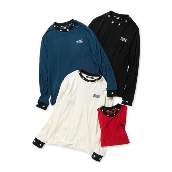 SY32 by sweet years Tシャツ 長袖 モック メンズ レディース おしゃれ ブランド ゴルフ ウェア サッカー スポーツ 12514 SY32 by SWEET YEARS（エスワイサーティトゥバイスィートイヤーズ