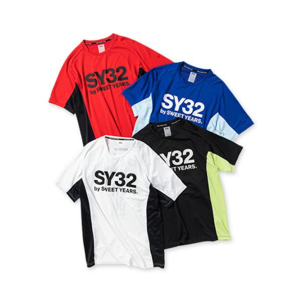 SY32 by SWEET YEARS Tシャツ 半袖 メンズ レディース おしゃれ ブランド ゴルフ サッカー スポーツ 吸水速乾 UV加工 13037 SY32 by SWEET YEARS（エスワイサーティトゥバイスィートイヤーズ