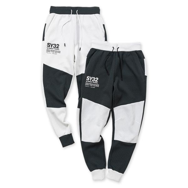 新品未使用　SY32 パンツ　XL SY32 by SWEET YEARS クオーターフェイスパンツ ロングパンツ