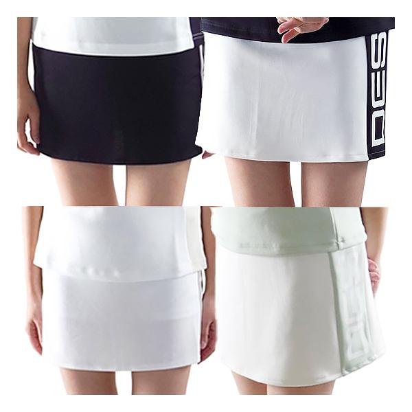 DOCUS ゴルフウェア レディース バイカラースカート おしゃれ かわいい ブランド DCL25S006【お取り寄せ】 DOCUS（ドゥーカス） ゴルフウェア レディース バイカラースカート