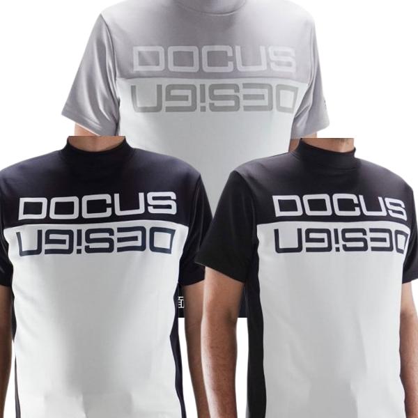 DOCUS ゴルフウェア モックネックシャツ 半袖 メンズ レディース おしゃれ ブランド かっこいい DCM25S012 お取り寄せ商品 DOCUS（ドゥーカス） ゴルフウェア モックネックシャツ 半袖 メンズ