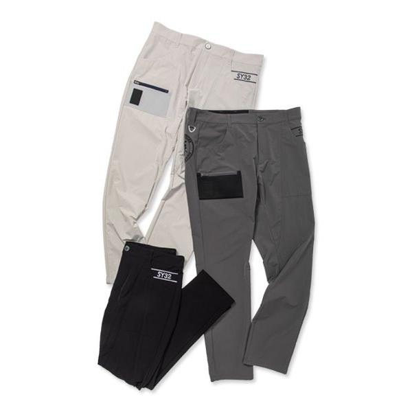 SY32 by SWEET YEARS ロングパンツ ストレッチパンツ ビッグロゴ メンズ ブランド おしゃれ ゴルフ スポーツ ストレッチ SYG-23S17 SY32 by SWEET YEARS（エスワイサーティトゥバイスィートイヤーズ