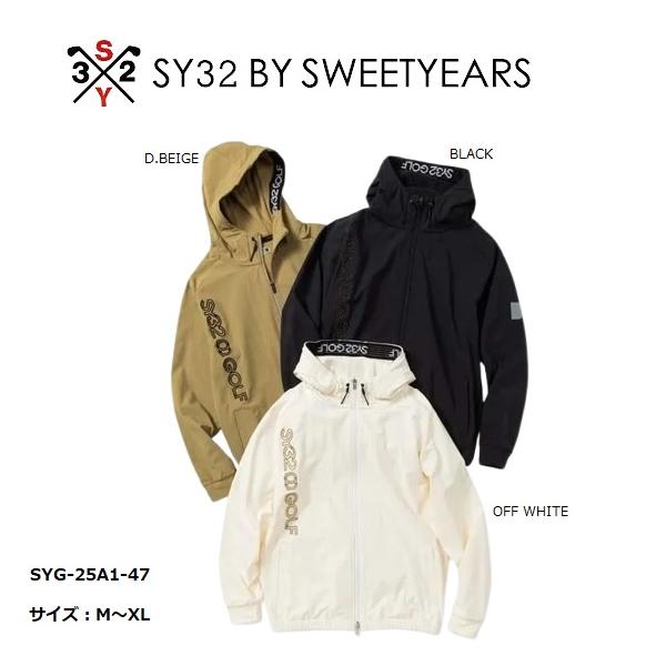 SY32 ゴルフ ゴルフウェア フリースパーカー 長袖 メンズ おしゃれ ブランド かっこいい SYG-25A1-47【お取り寄せ】 SY32 by SWEET YEARS（エスワイサーティトゥバイスィートイヤーズ
