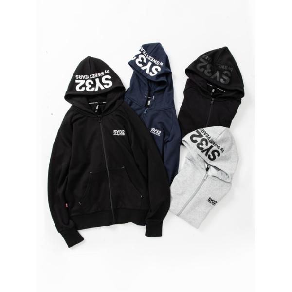 SY32 by SWEET YEARS スエット パーカー ジップアップ ブランド おしゃれ レギュラー TNS1703-2 SY32 by SWEET YEARS スエット パーカー ジップアップ ブランド