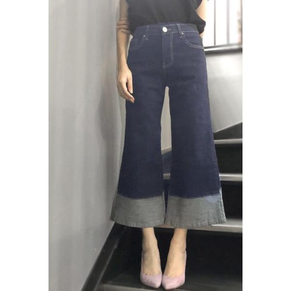 INDIMARK インディマーク ジーンズ デニム レディース パンツ おしゃれ ブランド フレア  WJ063 切り返し INDIMARK インディマーク ジーンズ デニム レディース パンツ おしゃれ