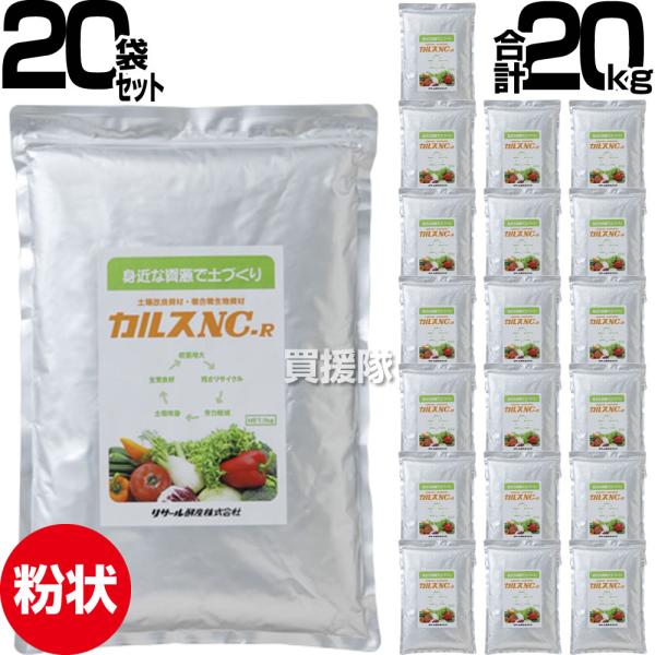 リサール酵産 土壌改良資材 カルスNC-R 1kg 20袋 粉状 合計20kg リサール酵産 土壌改良資材 カルスNC-R 1kg 20袋 粉状 合計20kg