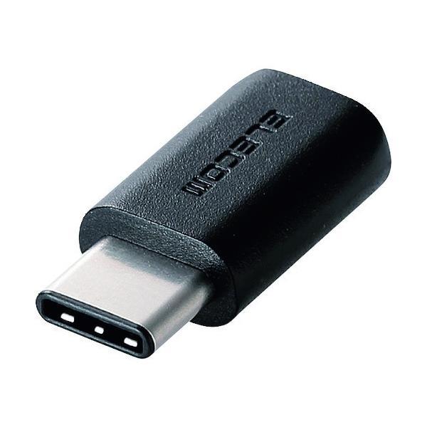 GR ELECOM USB2.0ϊA_v^ typeC-microBX ubN TB-MBFCMADBK Ԍ |Cg10{