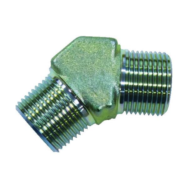 納期について：取寄品3〜5営業日目発送予定★欠品時除くメーカー名：横浜ゴムMBジャパン(株)【 特長 】・R(PT)-G(PF)(メスシート)のオス45°エルボです。【 用途 】・油圧ホース及び油圧機器との接続用。【 仕様 】品名:横浜ゴム...