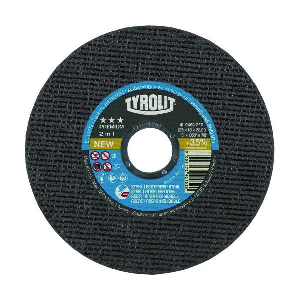 TYROLIT TYROLIT ؒfu v~A^Cv 125X1X22.23mm 34332792 Ԍ |Cg10{