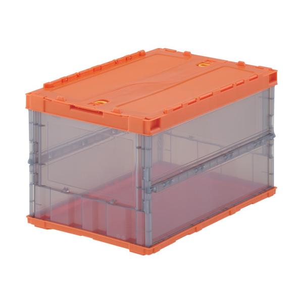 �g���X�R���R TRUSCO �I���R�� ���^�܂肽���݃R���e�i �X�P���R�� 50L ���b�N�t�^�t �I�����W/�����u���b�N �I�����W�c�[�g�� TSK-C50B_ORT-ORT �|�C���g10�{