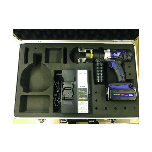 CACTUS - カクタス クリンプボーイ EW8L 充電式 電動 油圧式 圧縮工具 カクタス(CACTUS) EV-250DL 充電式圧着工具(クリンプボーイ) 18V