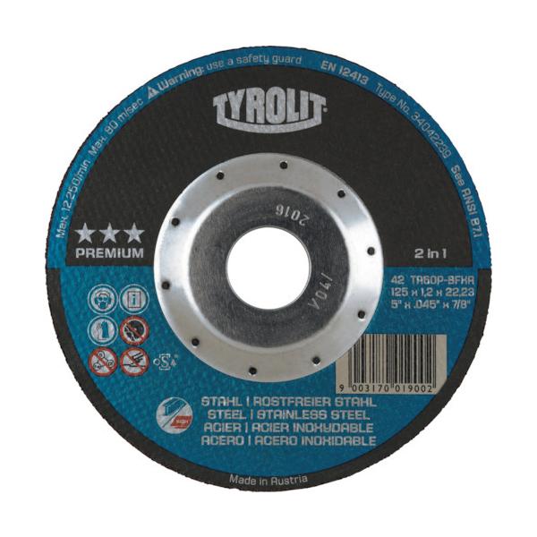 TYROLIT TYROLIT ؒfu fB[vJbg 125X1.2X22.23mm 34472852 Ԍ |Cg10{