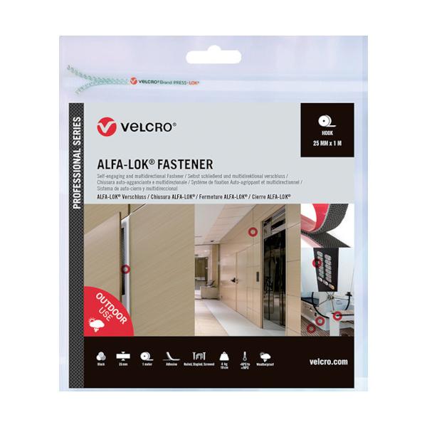 Velcro Europe Velcro VELCRO[[R]]ALFA-LOK[[R]]t@Xi[ 25mm×1m  VEL-PS20023 Ԍ |Cg10{