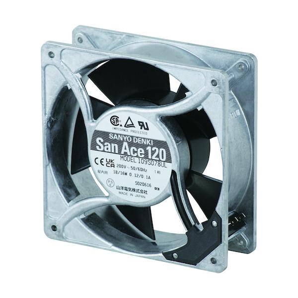 山洋電気 株 SanAce ACファン 120×38mm AC200V プラグコード付属 S-109S078UL 期間限定 ポイント10倍