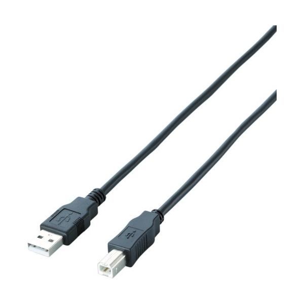 �G���R�� ELECOM EURoHS�w�ߏ��� �G�RUSB2.0�P�[�u�� 1m �u���b�N U2C-JB10BK ���Ԍ��� �|�C���g10�{