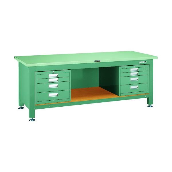 �g���X�R���R TRUSCO �d�׏d��Ƒ� 3000kg TWZ�^ 1800X750XH740 4�i���oX2�t �O���[���F STWZ-1800D4D4 ���Ԍ��� �|�C���g10�{