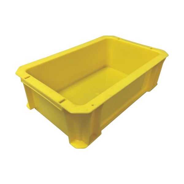 DICプラスチック 株 容器資材営業部 DIC DA型コンテナ ボックス型 外寸:W326×D204×H100 黄 DA-5_Y-Y 期間限定 ポイント10倍