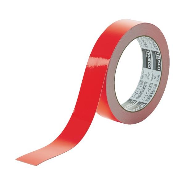 TRUSCO中山 トラスコ中山 TRUSCO 蛍光ラインテープ25mmx10m レッド TLK