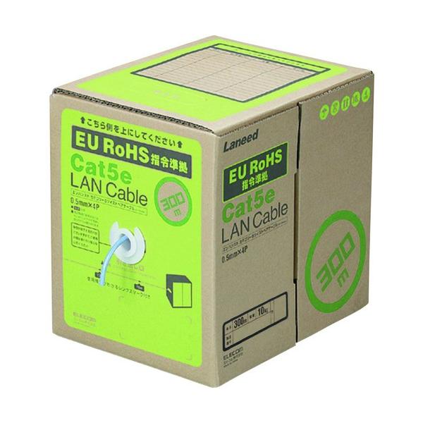�G���R�� ELECOM RoHS�w�ߏ���LAN�P�[�u�� CAT5E ������ 300m �u���[ LD-CT2/BU300YR ���Ԍ��� �|�C���g10�{