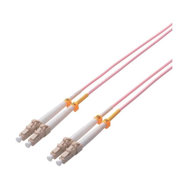 �G���R�� ELECOM ���t�@�C�o�[�P�[�u�� �}���`���[�h 10G LC-LC 10m OC-LCLC5OM3/10 ���Ԍ��� �|�C���g10�{