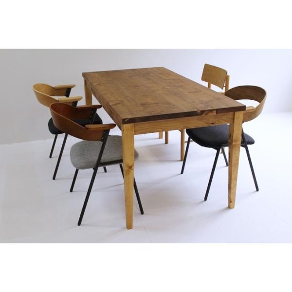 120×80cm ダイニングテーブル 120センチ パイン 無垢 学習机 作業台 手作り ハンドメイド 4人用 コーヒーテーブル センター