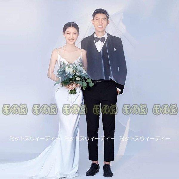 出産祝い ウエディングドレス マーメイドラインドレス 結婚式 ウェディングドレス 二次会 Dress Wedding 白 ロングドレス ブライダル 披露宴 パーティードレス 花嫁 スレンダーライン サイズ S Www Oroagri Eu