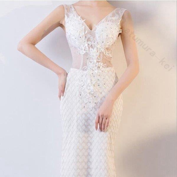 人気新品入荷 スレンダーライン Aライン 透け感 ハートカット Vネックライン ホワイト 女性 結婚式 二次会 ドレス 袖なし パーティー 演奏会 ロングドレス パーティドレス 商品到着後レビューと評価を書く こちらに連絡すれば送料無料 Www Oroagri Eu