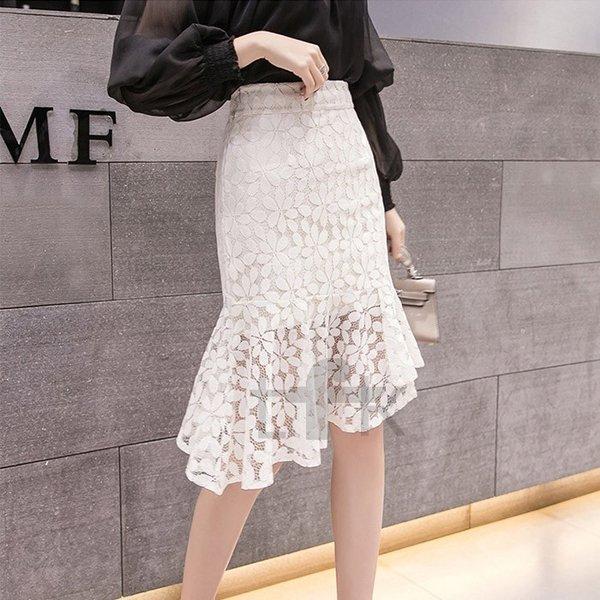 人気の新作 ボトムス スカート レディース レーススカート ロングスカート 夏 秋 スカート ショートスカート ハイウエスト レーススカート レース ボトムス Iライン オフィス Ol フォーマル きれいめ フレアスカート コーデ レディース 夏 秋