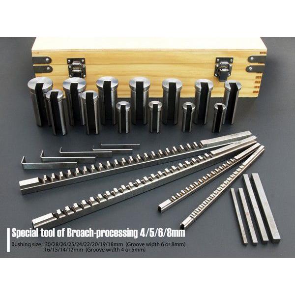 希少!キー溝加工 ブローチセット 溝幅4/5/6/8mm対応 特殊工具で 希少!キー溝加工 ブローチセット 溝幅4/5/6/8mm対応 特殊工具で