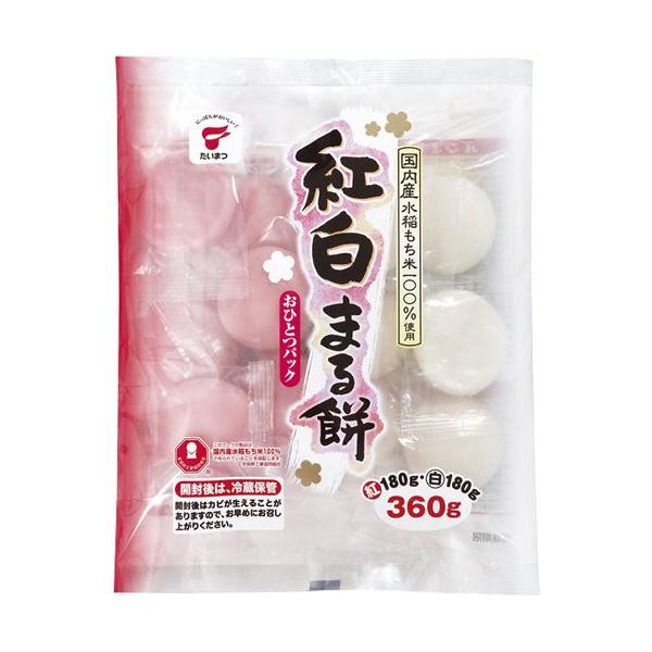 他サイト： たいまつ食品 紅白まる餅 360gの商品画像