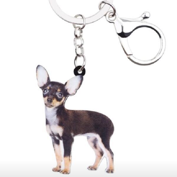 チワワ スムース キーホルダー チワワグッズ アクリル 犬 いぬ イヌ Dog 犬種別 犬雑貨 オーナーグッズ かわいい 輸入 キーチェーン プリント 犬と動物 トラストワンポイント 通販 Yahoo ショッピング