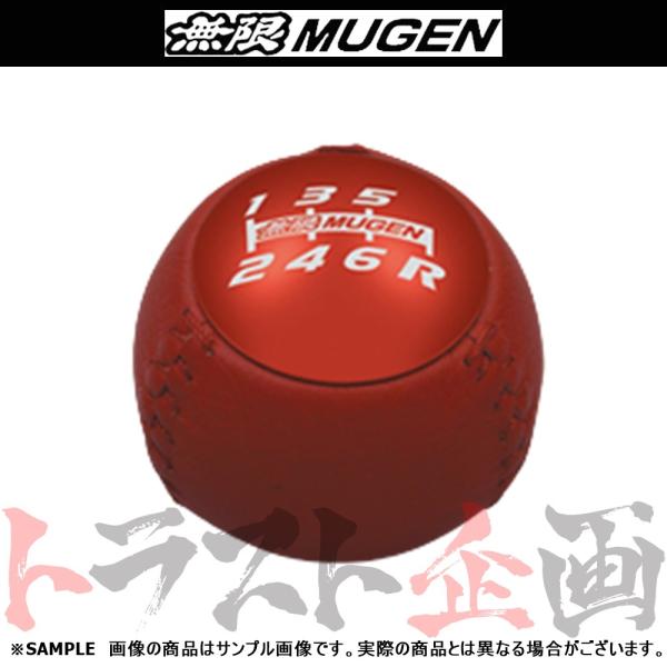無限（MUGEN） ムゲン レザーシフトノブ レッド 50パイ シビック type
