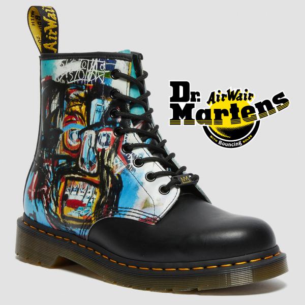 ドクターマーチン 国内正規販売代理店 Dr.Martens BASQUIAT バスキア 8ホール ブーツ レディース メンズ 1460 27187001 コラボ JEAN-MICHEL BASQUIAT