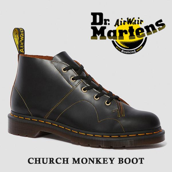 ドクターマーチン CHURCH LACE LOW BOOT BLACK 16054001 (メンズブーツ