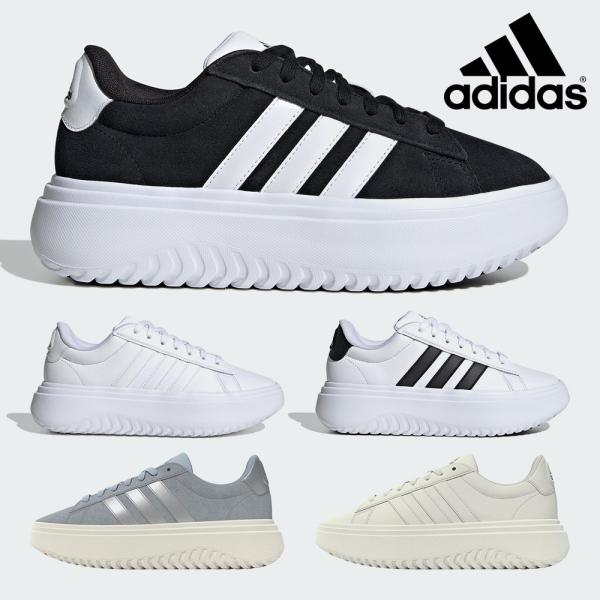 アディダス スニーカー レディース グランド コート プラットフォーム IE1089 IE1092 IE1102 IH9102 IH9111