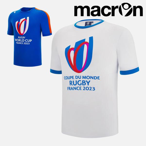macron ラグビー ワールドカップ 2023 公式 感謝価格 Tシャツ マクロン