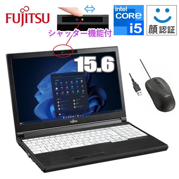 富士通☆4GB☆win11☆Corei5☆新品SSD120G☆DVD☆カメラ