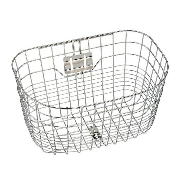 ■取付金具付き■寸法：ヨコ455×奥行310mm（上面）、ヨコ370×奥行180mm（底面）■重量：1700g■材質：ステンレス通学カバンがすっぽり入る大きなサイズのバスケット。■通常2〜5日ほどで発送（土日祝除）※在庫状況は当店、メーカー...