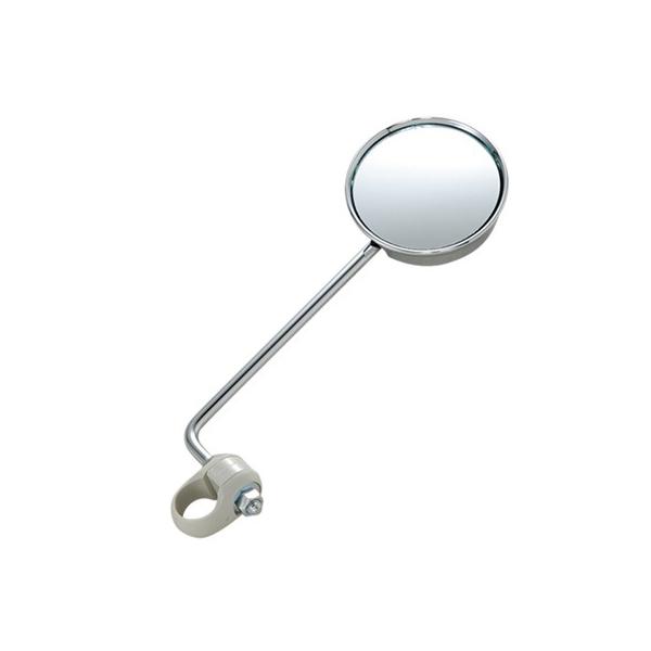 ■1000Rのレンズで広い視界を確保■レンズ部分（椀）は可動式■材質：椀（ABS）、ミラー面（ガラス）■重量：約150g ■レンズ部：80mm（1000R）■応ハンドル径：φ22.2mm■左右に取り付け可能。自転車パーツと合わせやすいメッキ...