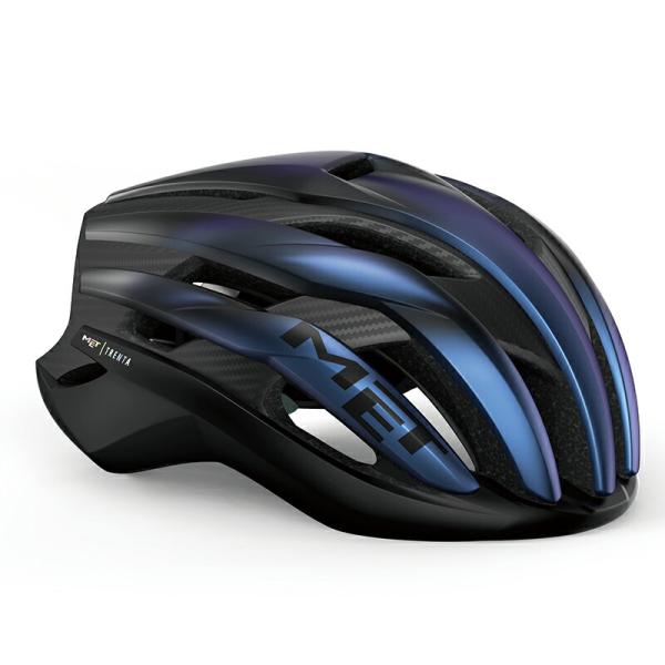 【メーカー純正品】【正規代理店品】MET(メット) ヘルメット MET TRENTA 3K CARBON MIPS Blue Iridescent/Matt (Sサイズ)「爆買」