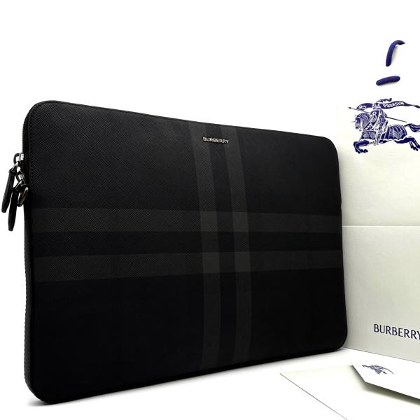 BURBERRY バーバリー ロンドンチェック クラッチ ドキュメントケース