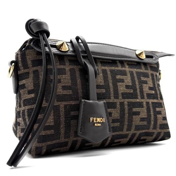 美品✨フェンディ スパイバッグ ハンドバッグ レザー ブラック ズッカ柄 y2k フェンディ FENDI バイザウェイ ミニ ハンドバッグ ショルダーバッグ