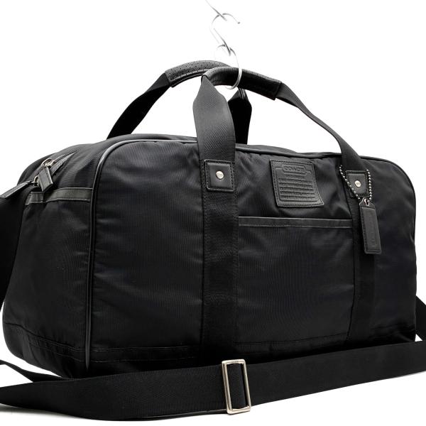 COACH (コーチ)ボイジャージムバッグ ブラック 美品 コーチ COACH ボイジャー ジムバッグ 2way ボストンバッグ