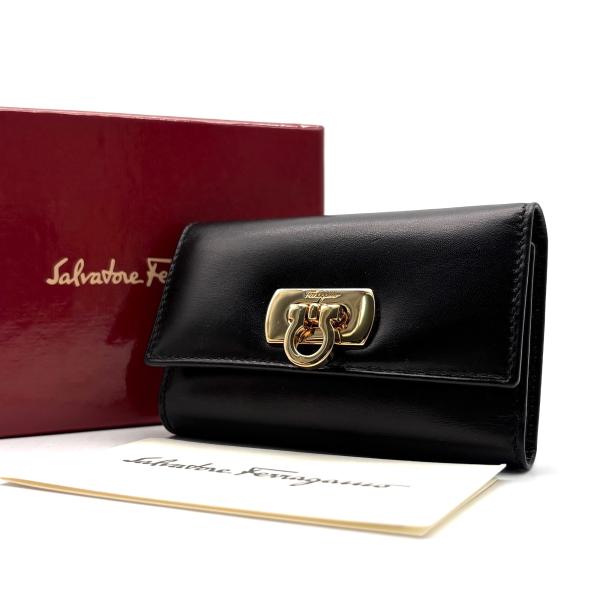 サルヴァトーレフェラガモ Ferragamo ガンチーニ 6連 キーケース